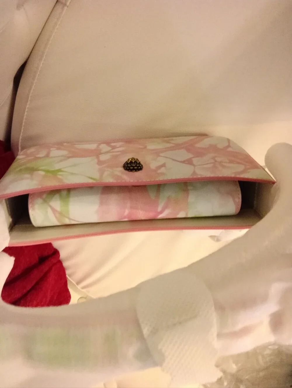 KURT GEIGER LONDON BOND Pastel Pink & Green Tie-Dye Mini Tote