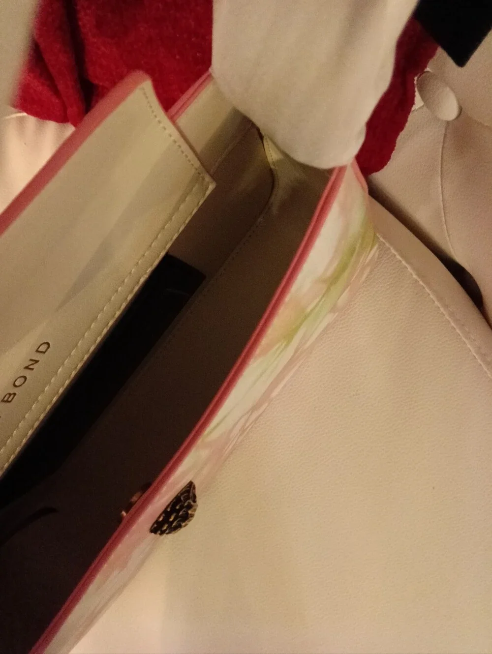 KURT GEIGER LONDON BOND Pastel Pink & Green Tie-Dye Mini Tote