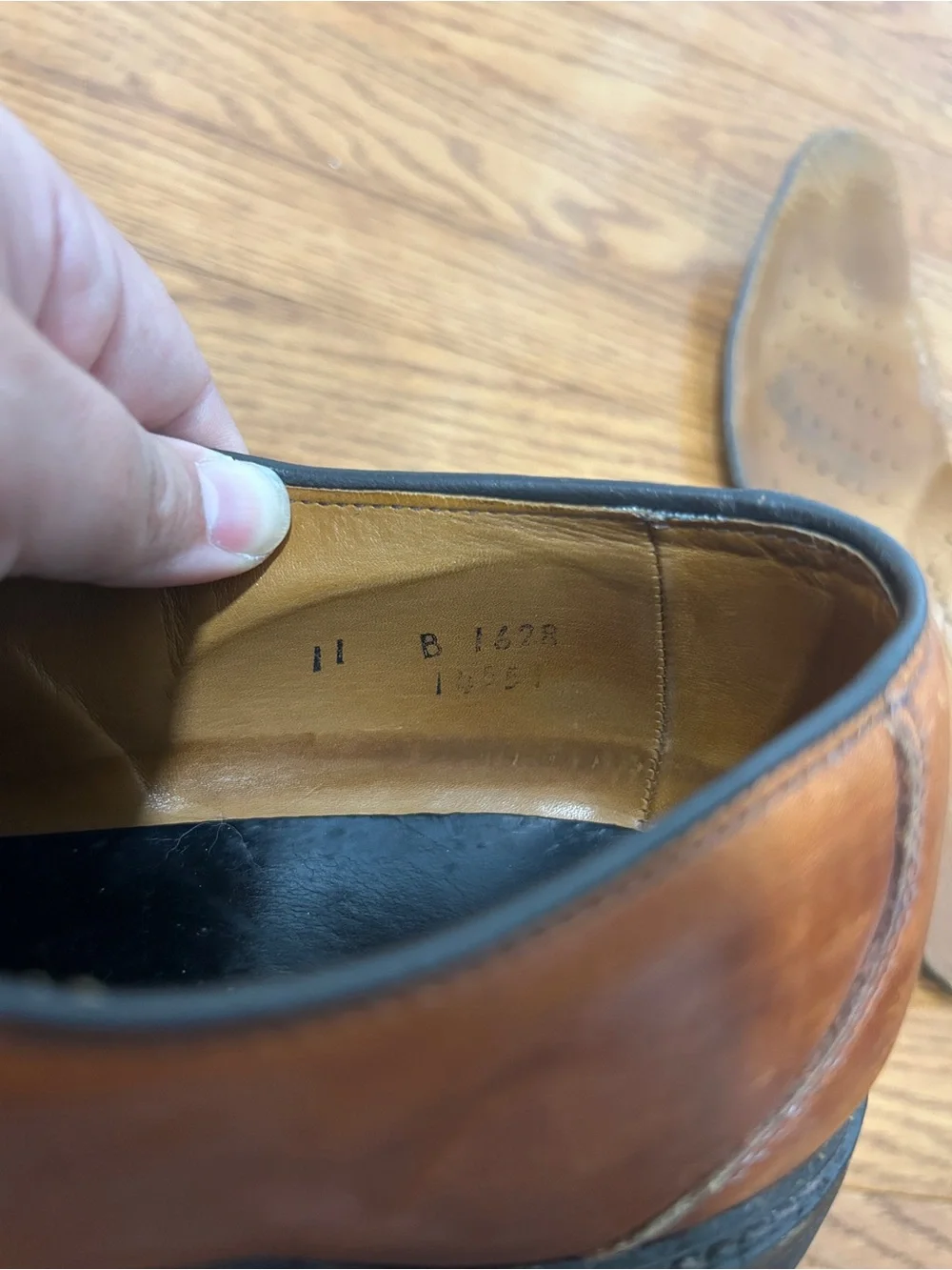 Allen Edmonds polished cognac