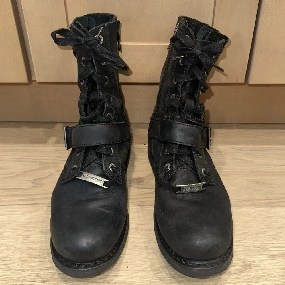 Harley Davidson Motorcycles Leather Ranger Rider Biker Boots D95264 Size 8M