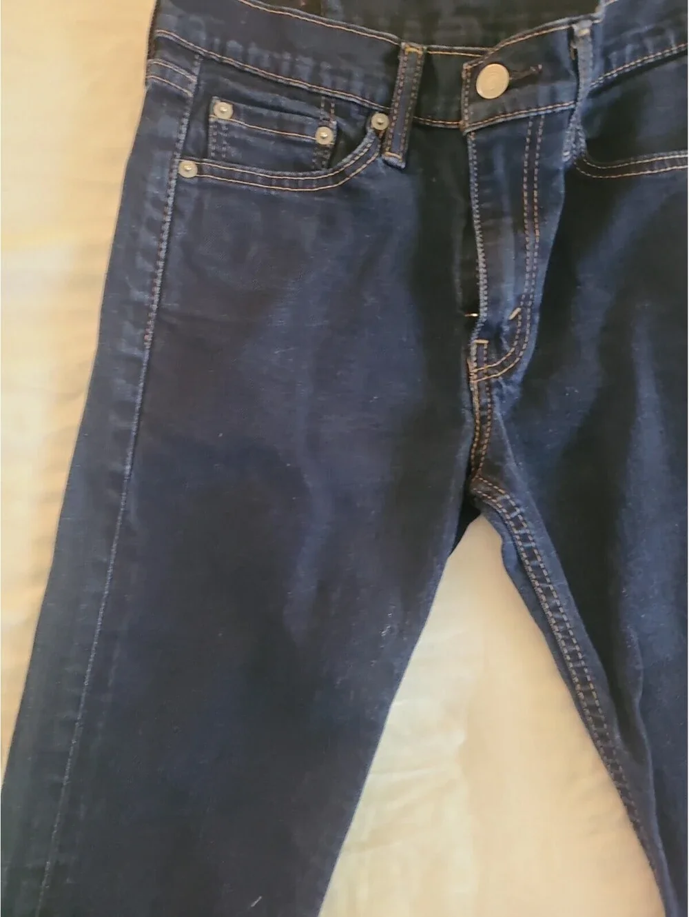 Levis zip inseam closure