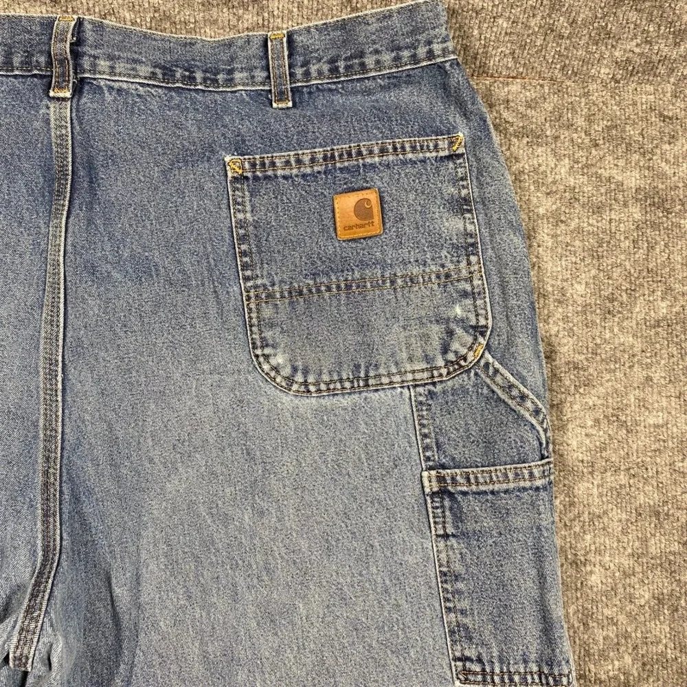 Carhartt B13 DPS Mens Original Dungaree Fit Carpenter Jeans Blue 44x32 (Fits 30)