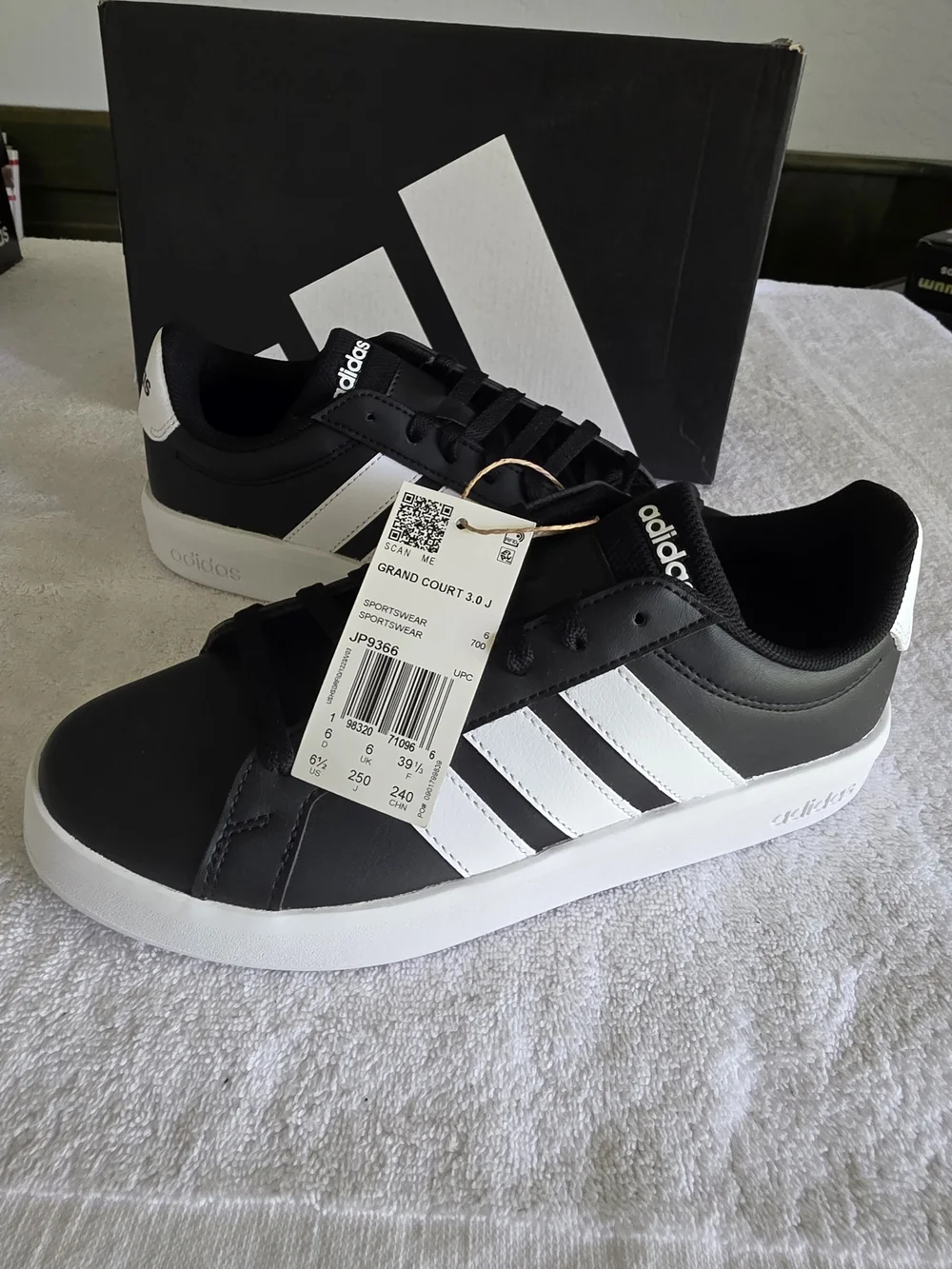 adidas black matching junior