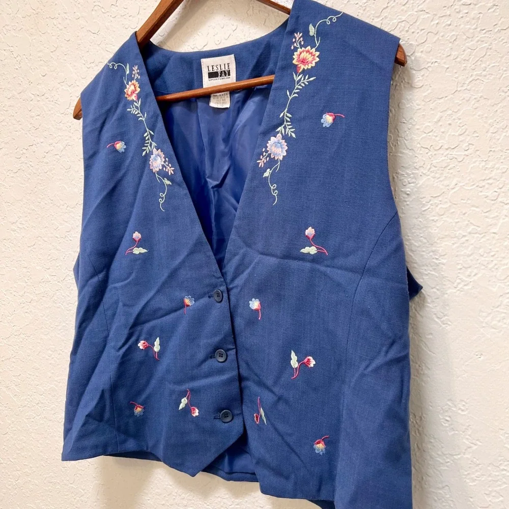 Leslie Fay vintage blue