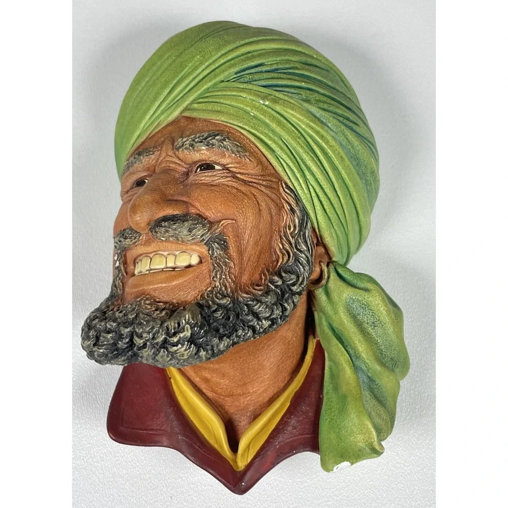 Vintage Bossons Punjabi Wall‎ Plaque 1964 – Hand-Painted England Collectible
