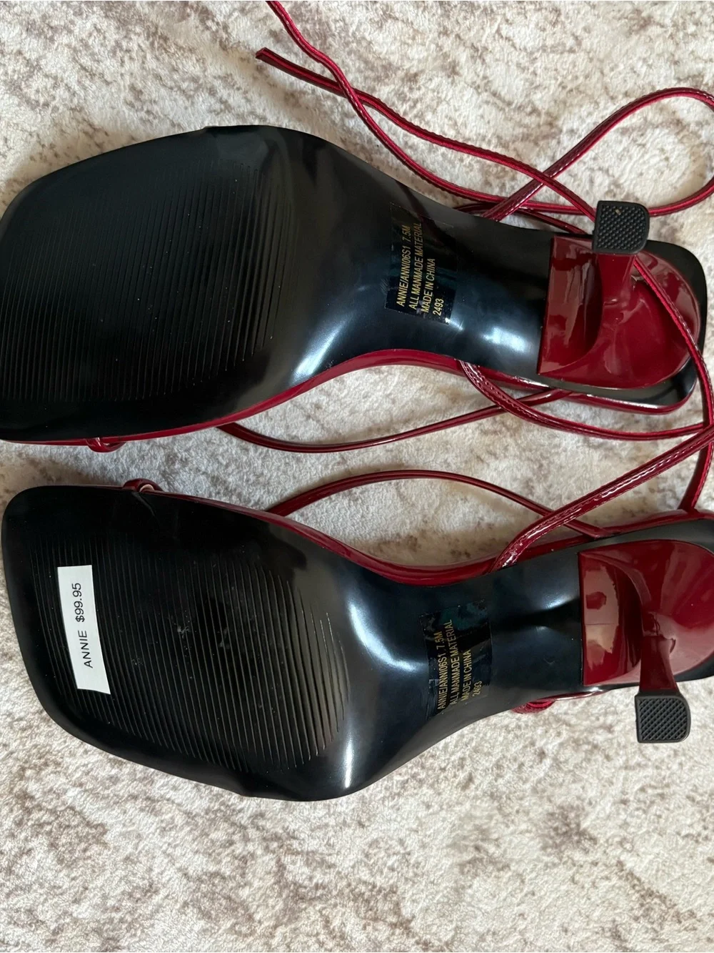 Steve Madden glossy red