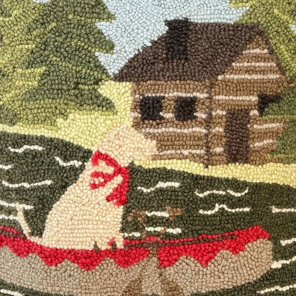 Unknown hooked wool