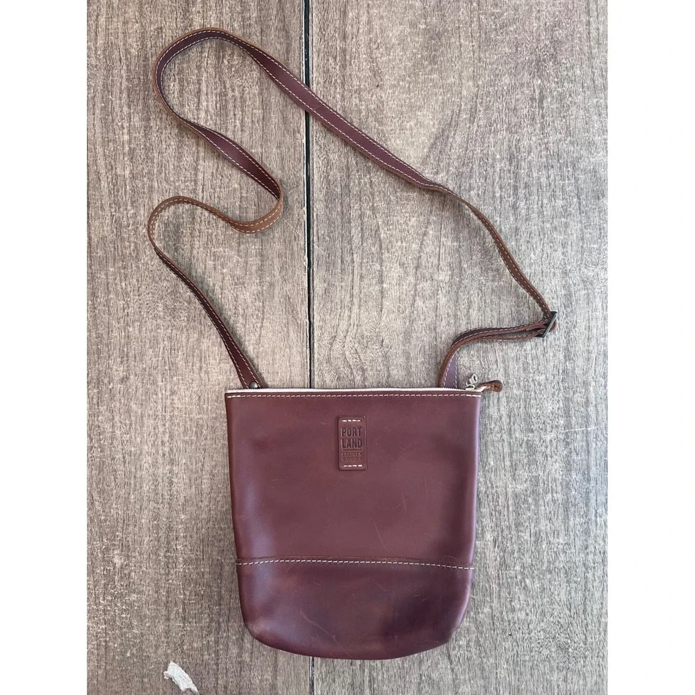 Portland Leather Goods Almost Perfect Festival Bag Dark Brown Crossbody Boho