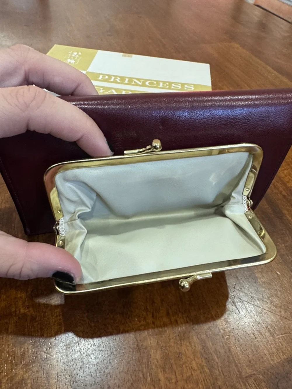 New with Original Box Vintage Princess Gardner Checkbook Wallet Change Purse