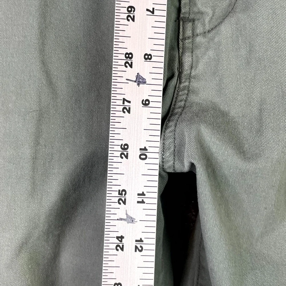 Quiksilver Straight Tapered Chino Pants Mens 39x24* Green Everyday Wear Skate