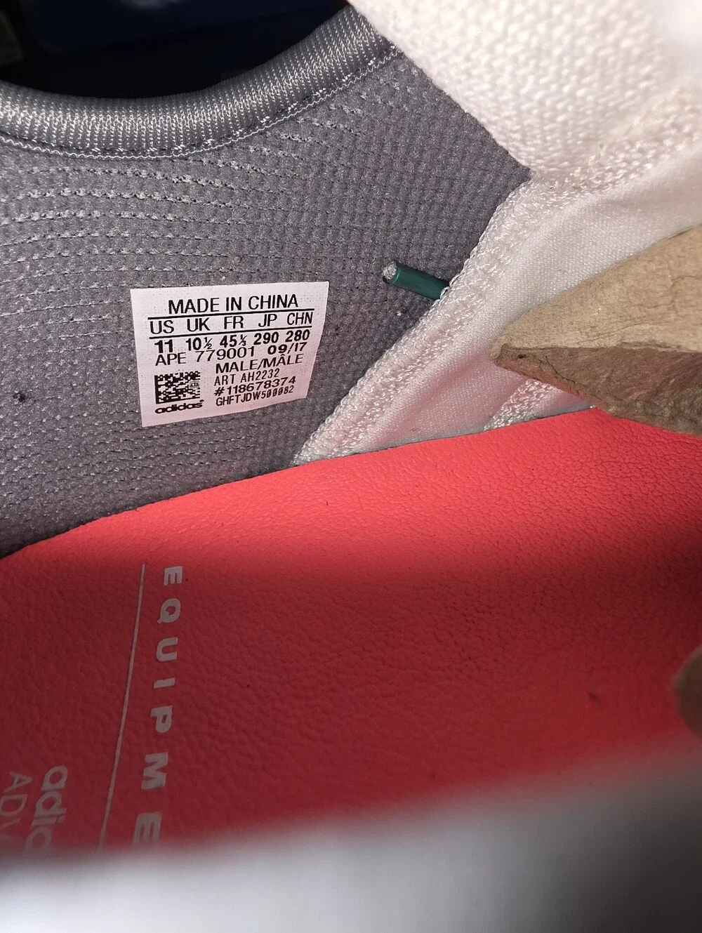 adidas worn once