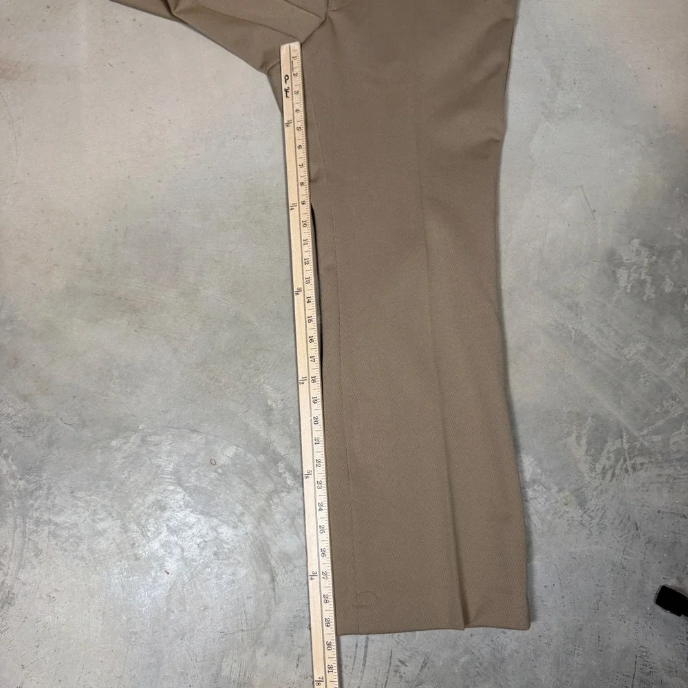 Vintage 70s disco Levis Panatela Mens Tan Flare bootcut Trousers 36x30 hippie
