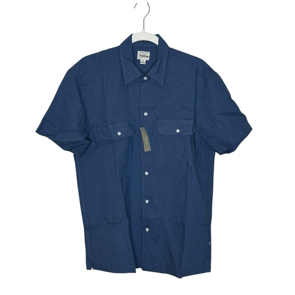 J. Crew button short linen