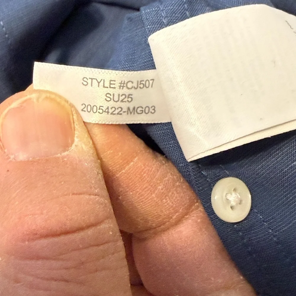 J. Crew down button