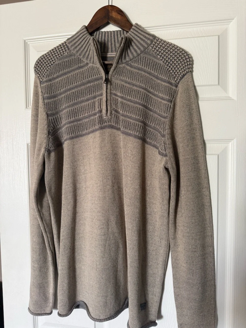 Outpost Makers beige rolled weave