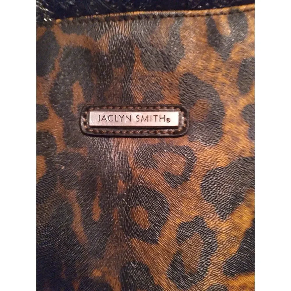 Jaclyn Smith‎ Leopard Print Hobo Bag Designer Purse Shoulder Bag