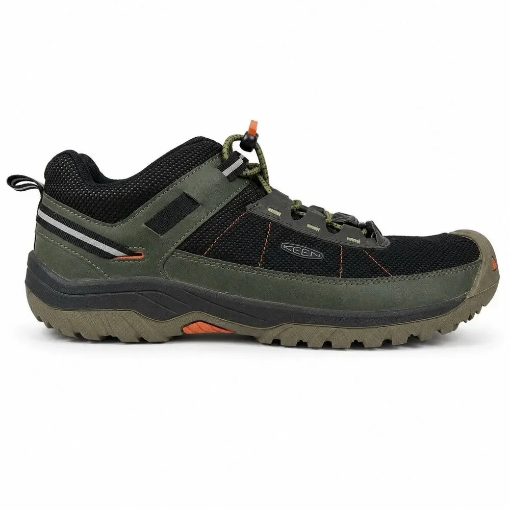 KEEN Waterproof Hiking Trail Shoes Men’s Size 7 Green Black Outdoor Hike Sneaker