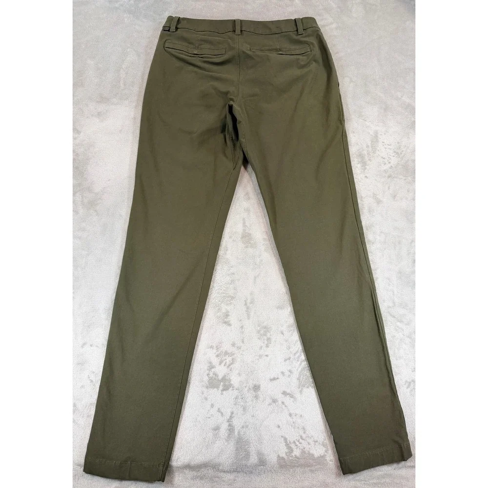 Lululemon Mens ABC Slim-Fit Trouser‎ Stretch Cotton VersaTwill Dark Olive 31x33