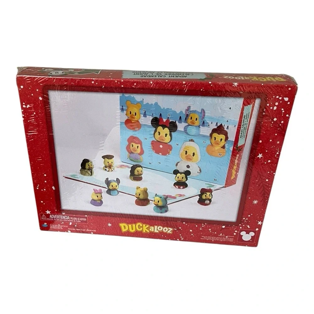 Disney Duckalooz Christmas Advent Calendar 24 Rubber Duck Figures Toy New 2025