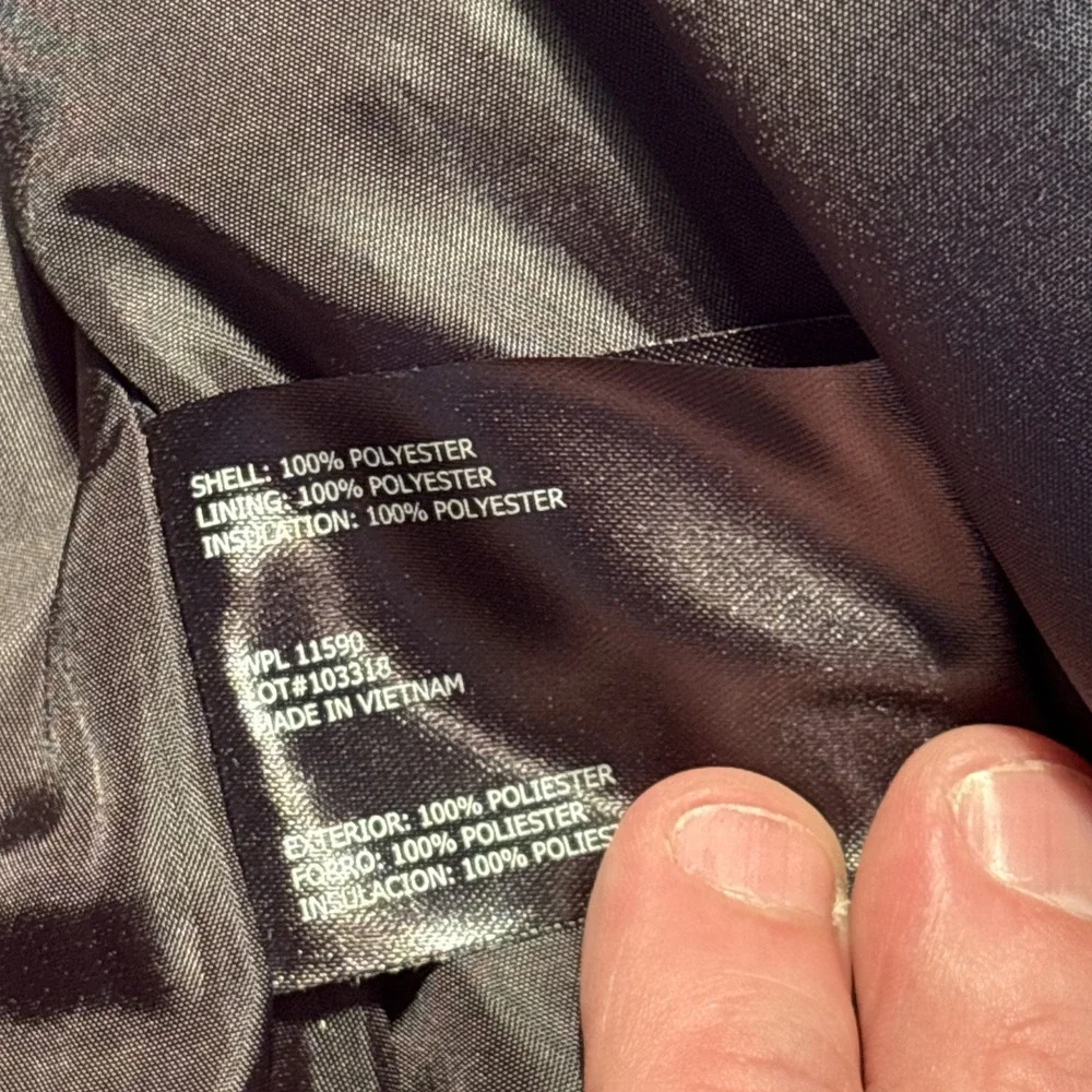Weatherproof mens puffer