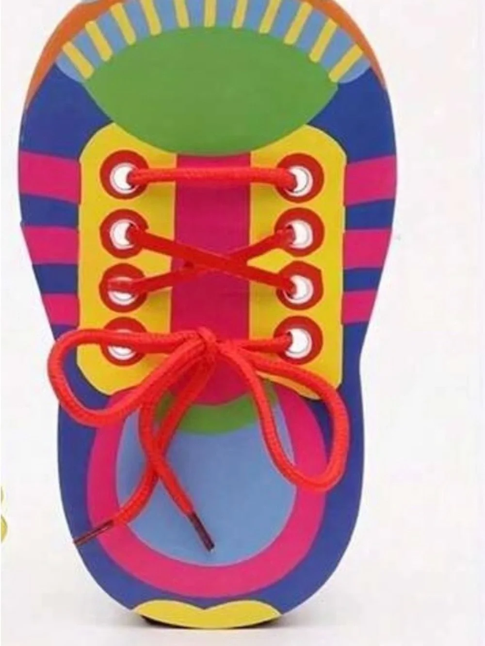 Kids Multicolor Lace-Up Learning Shoe