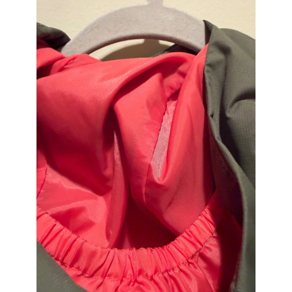 The North Face Girls Resolve Reflective Jacket Floral Pink Green Size L 14/16