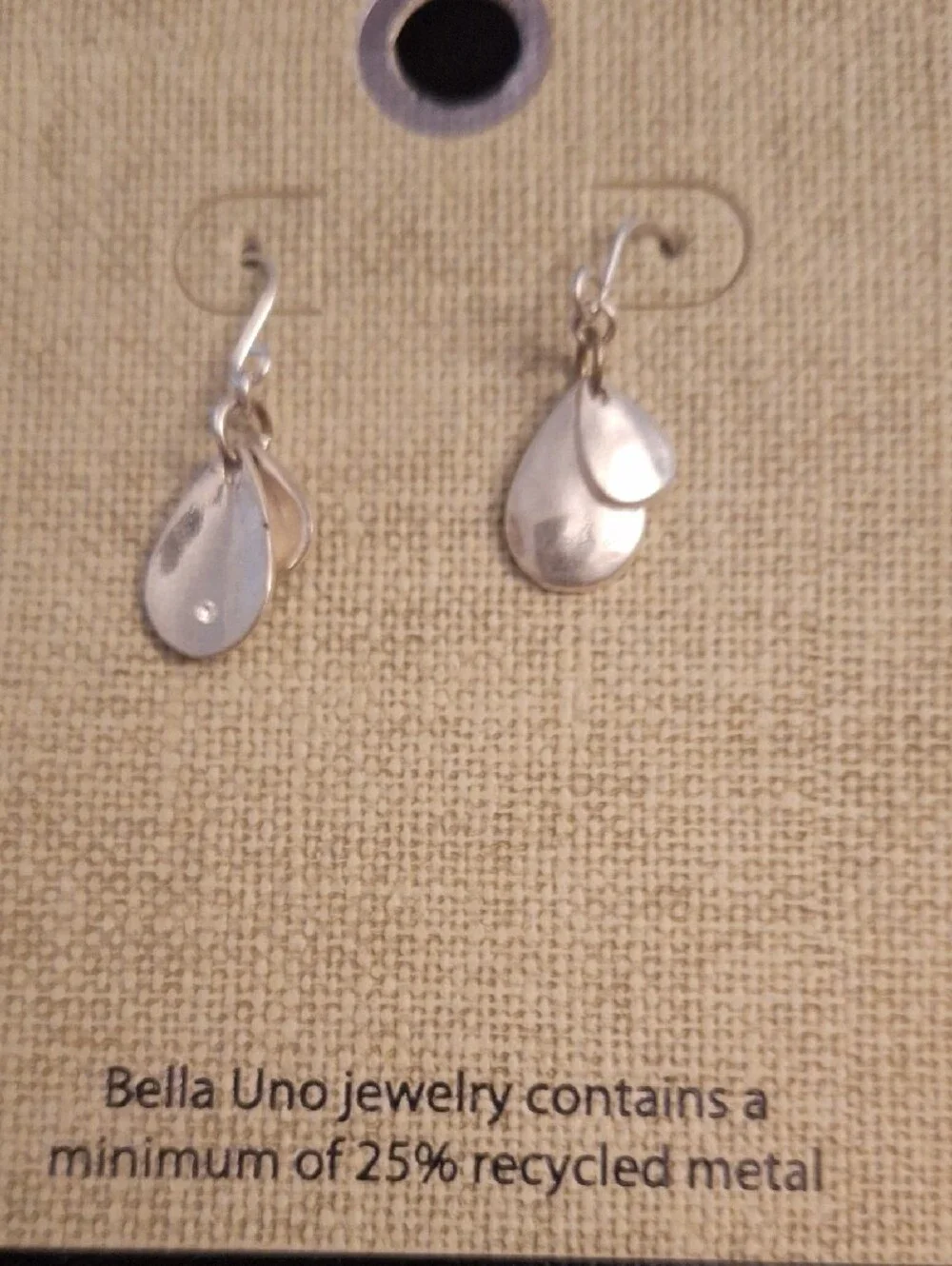 Bella uno earrings polished