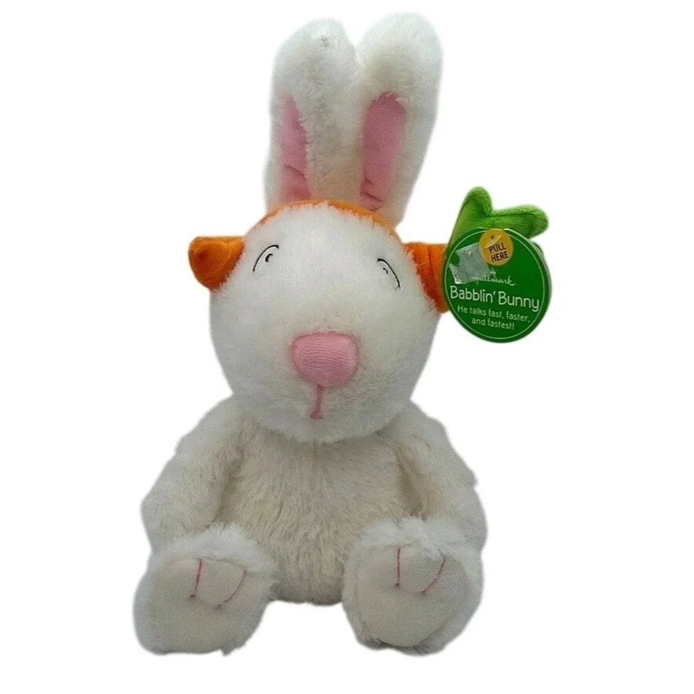 Hallmark Babblin' Bunny Sound & Motion Animated Plush - 12
