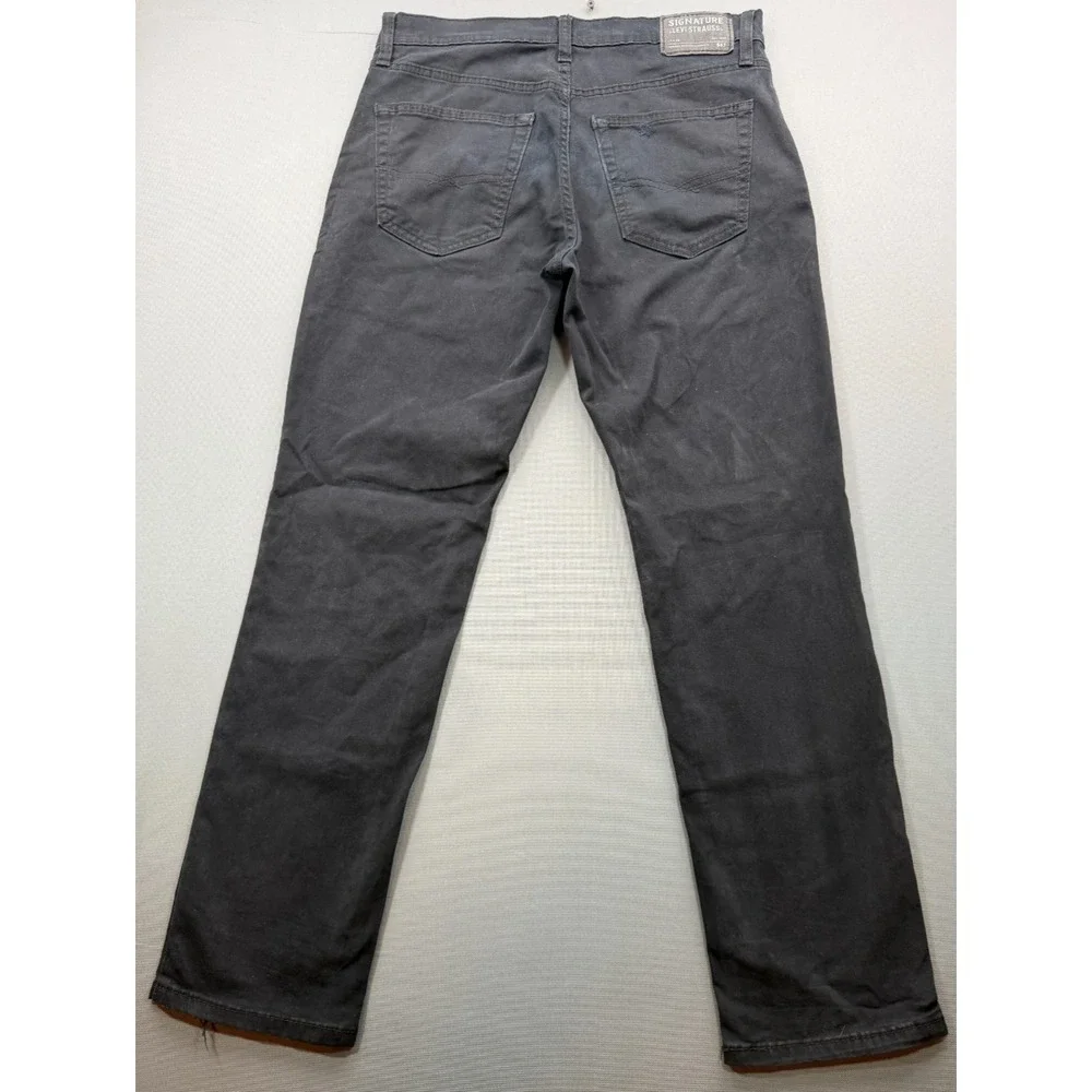 Signature by Levi Strauss S67 Athletic Fit Pants Black Stretch | Men's 32x32