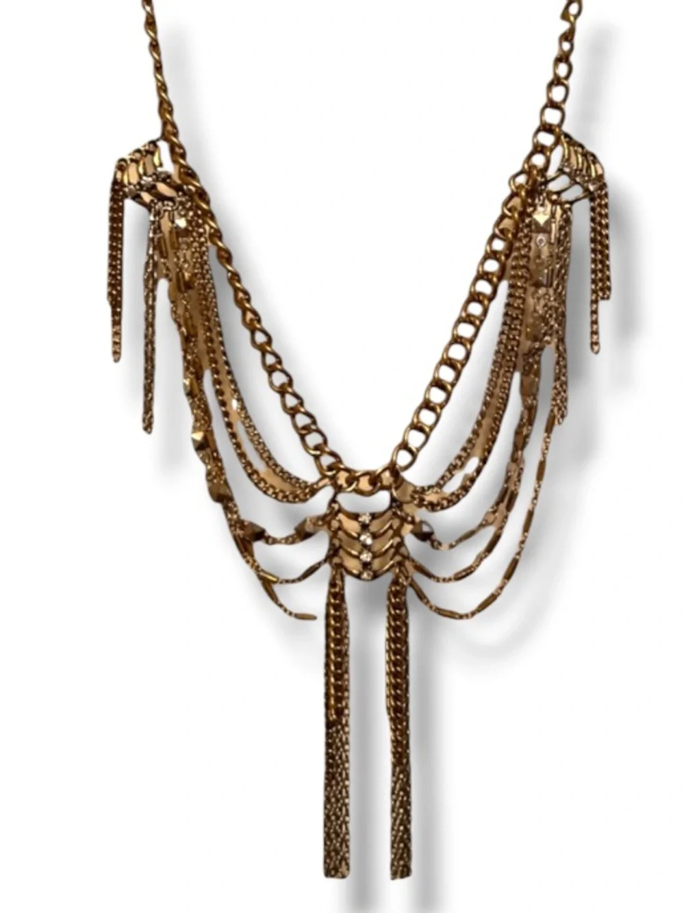Tribal Statement Women’s Necklace Chain & Tassels Design Y2K Fashion