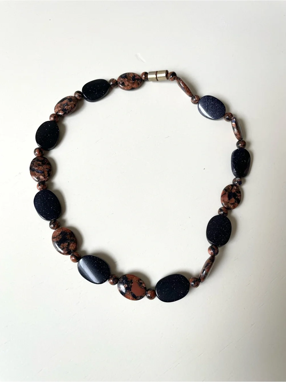 Vintage polished goldstone