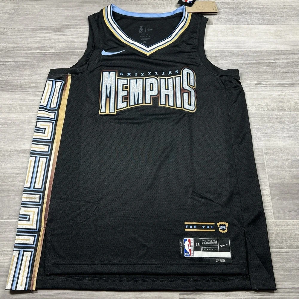 Memphis Grizzlies‎ Nike Dri-FIT City Edition Swingman 48 Large Black Jersey NEW