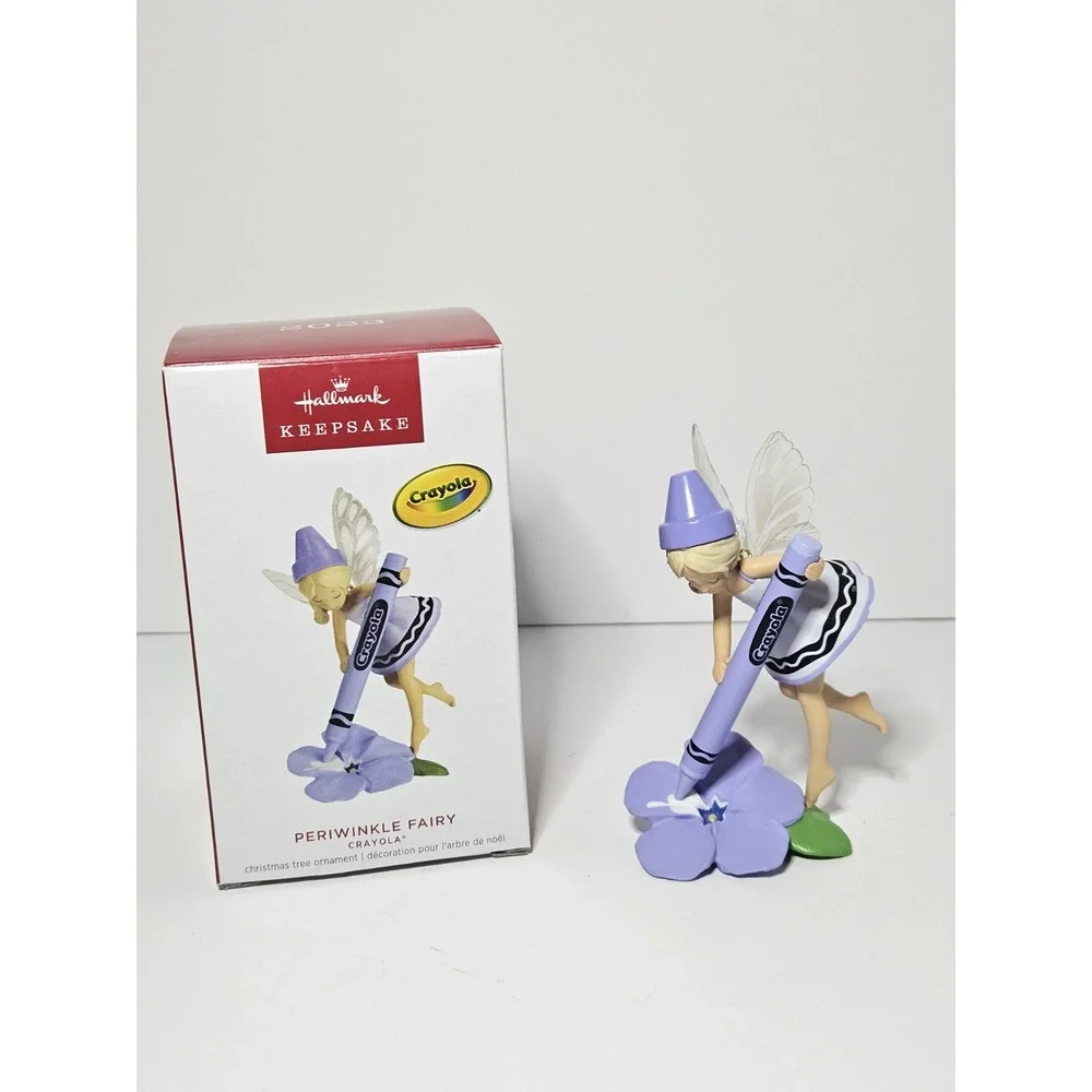 Hallmark 2023 Crayola Periwinkle Fairy Ornament Christmas Color Series NIB