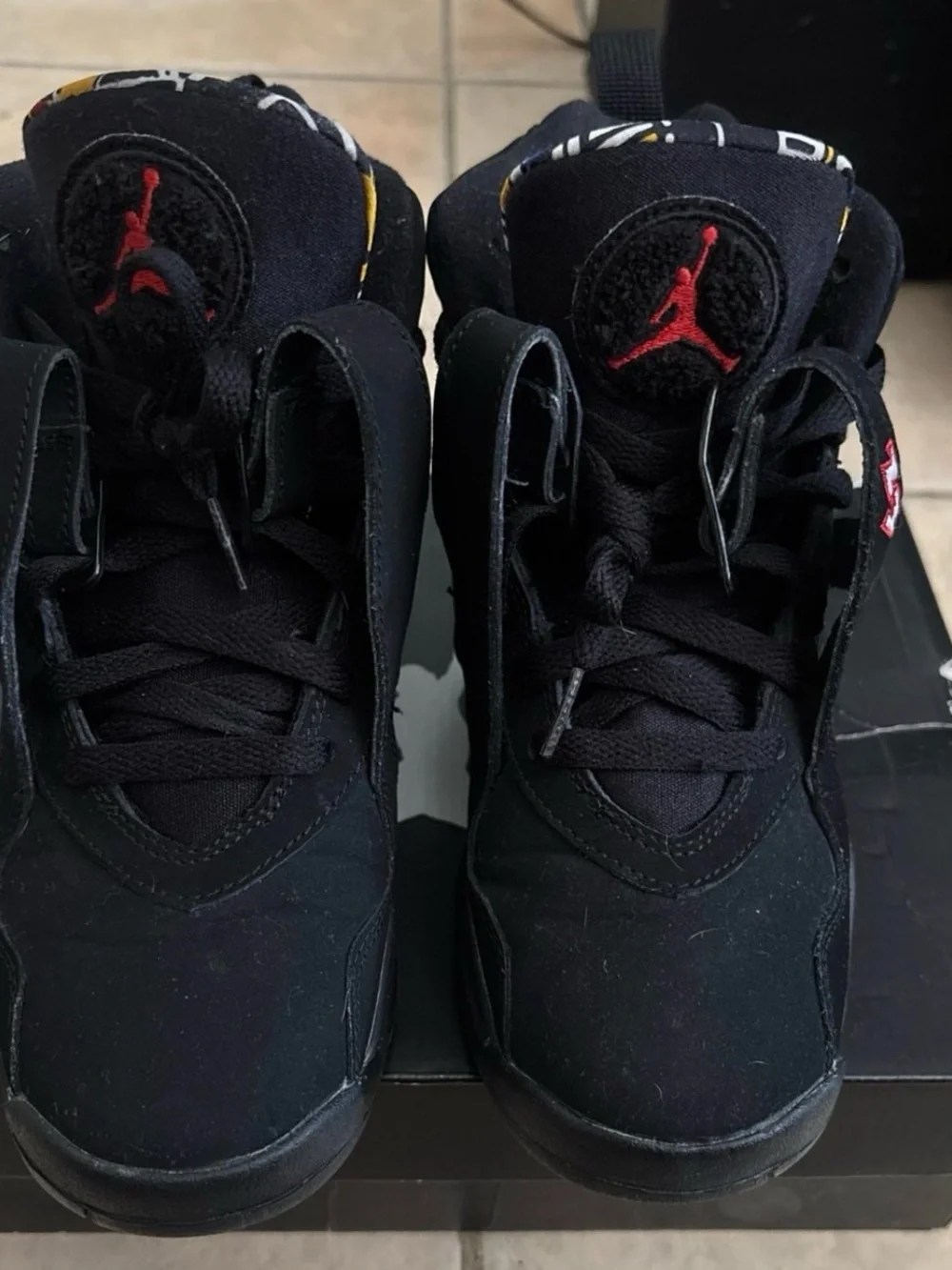 Jordan toe wear accent