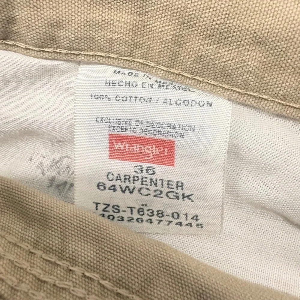 Wrangler waist size
