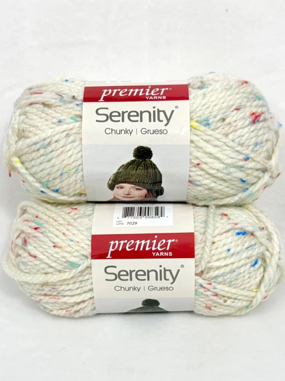 Premier Yarns Serenity Chunky Speckled Yarn Aran 109 Yds Each - Two New Skeins