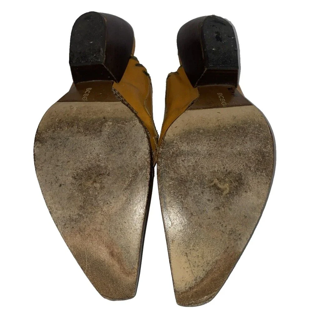 BCBG leather mules
