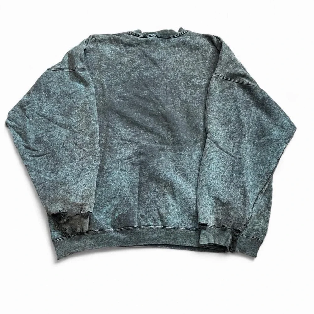 Vintage Pullover Crewneck Sweater Size XL Thrashed Grunge Skate Y2K 2000s