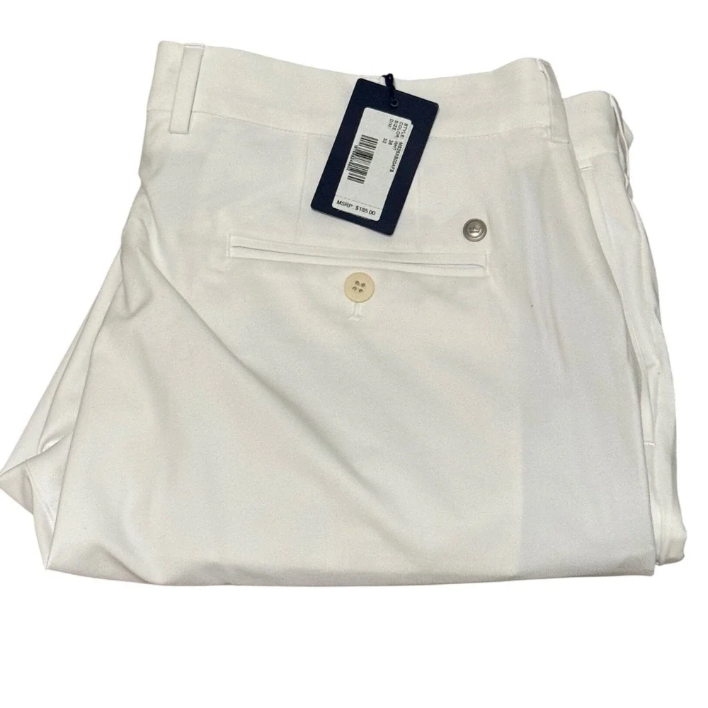 Peter Millar Crown Crafted Mens 36x32 White Performance Dress Pants MS25XB00AFB