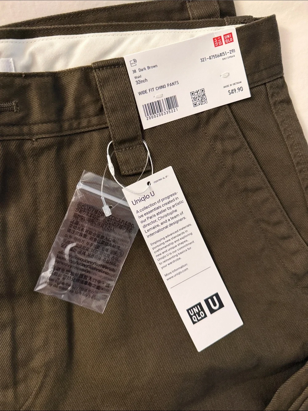 Uniqlo tailored straight