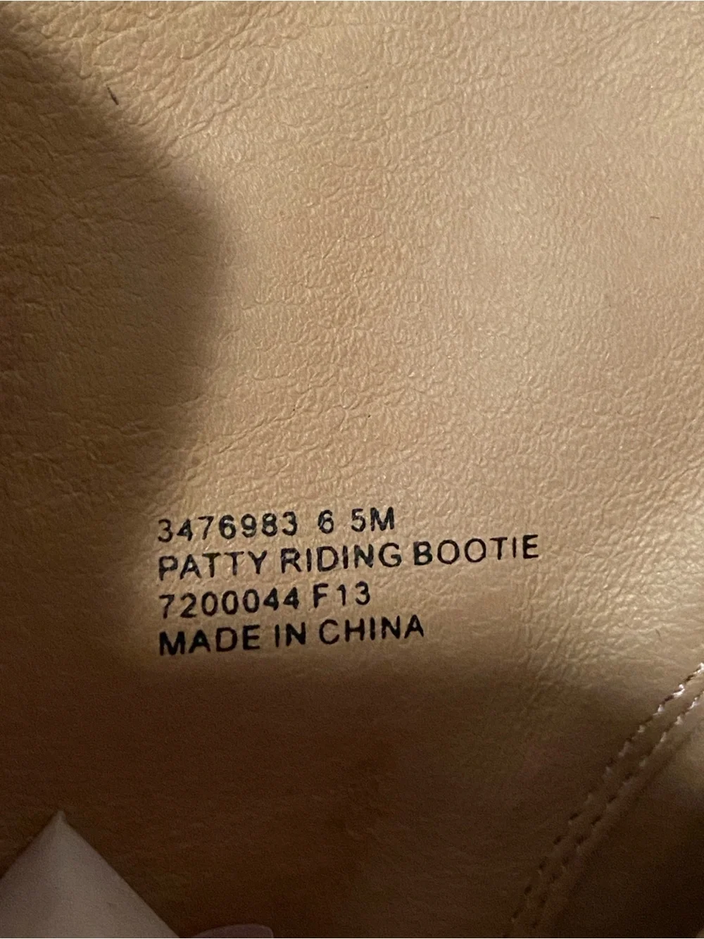Frye patty riding