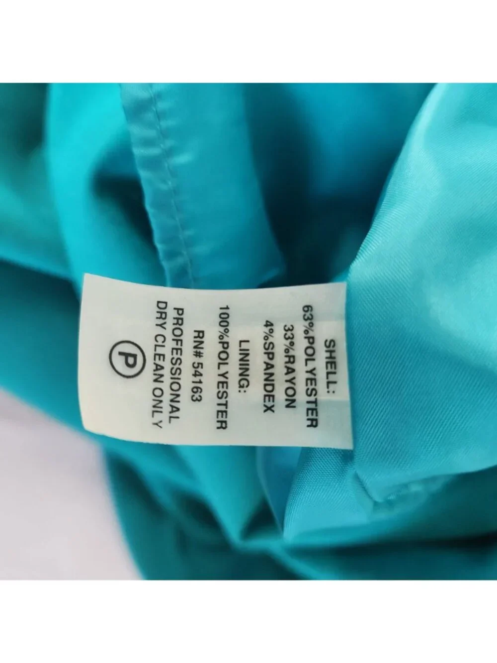 Calvin Klein Sleeveless Sheath Dress Teal Blue Textured Pleats Womens Size 8