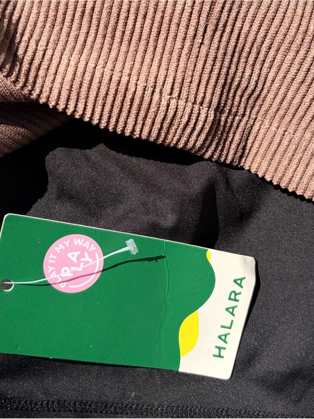 HALARA corduroy mini