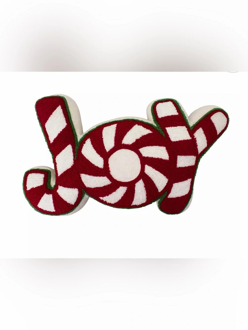 St. Nicholas Square® Joy-Shaped Decorative Accent Pillow NWT