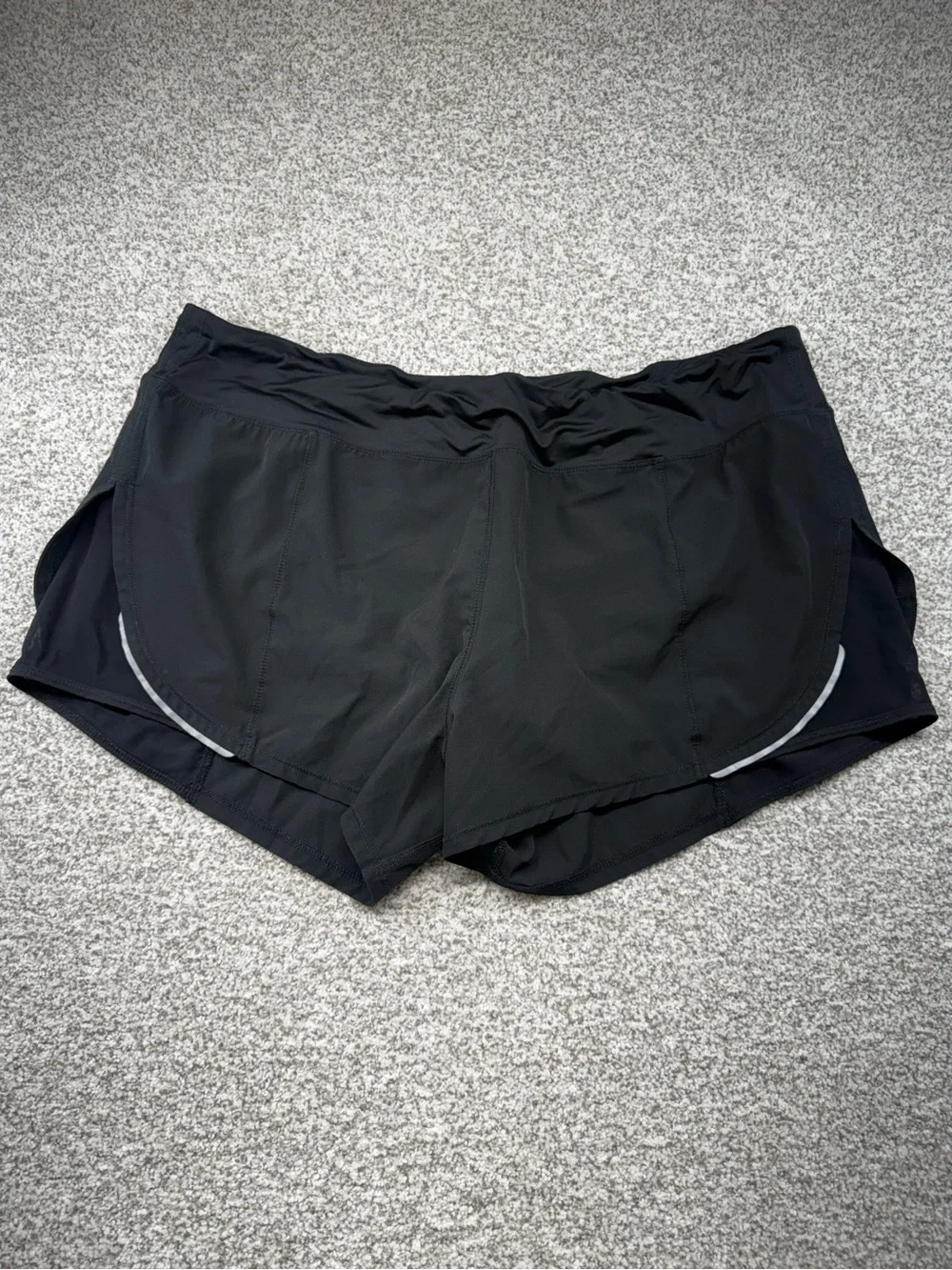 Women's ZYIA‎ Active Black Mesh Energy Lined Athletic Running Shorts Size XXXL