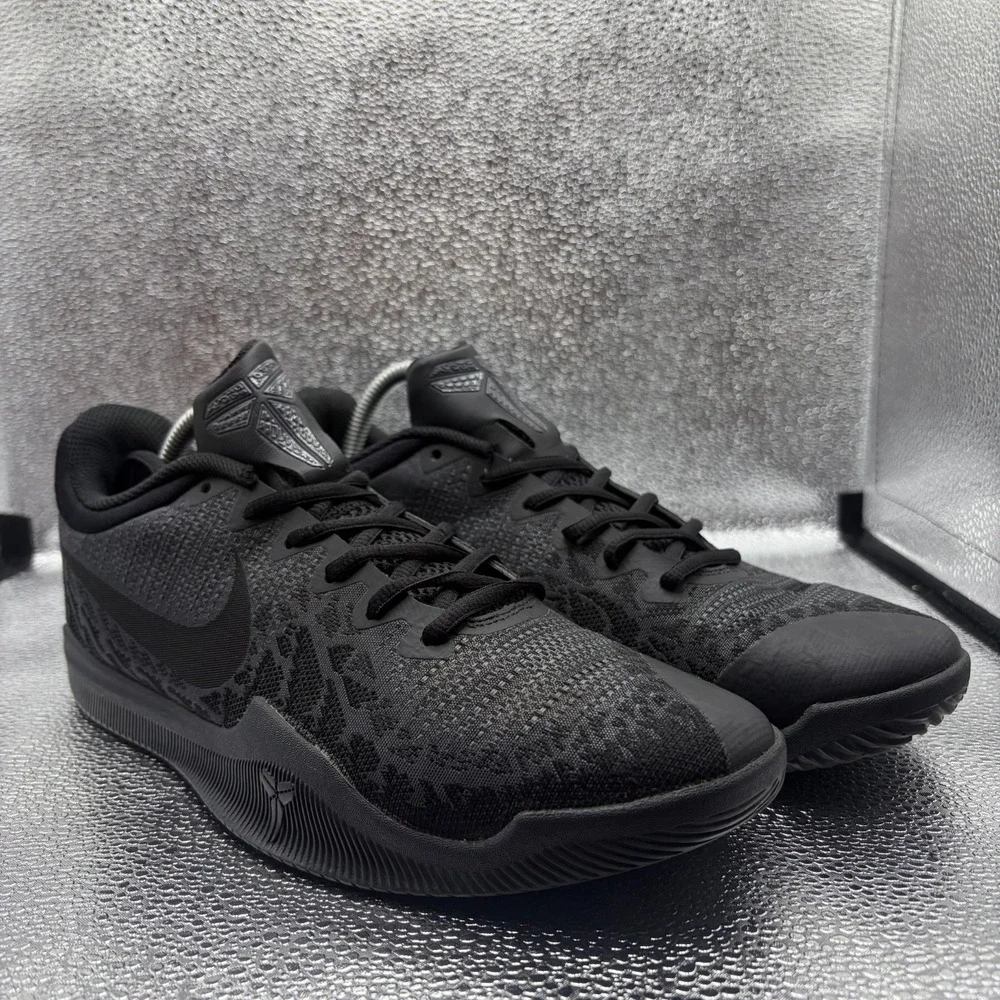 Size 9 Nike Mamba Rage Black Mens Lace Up Comfort Basketball Shoes 908972-002