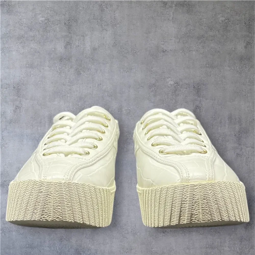 Tretorn white croc
