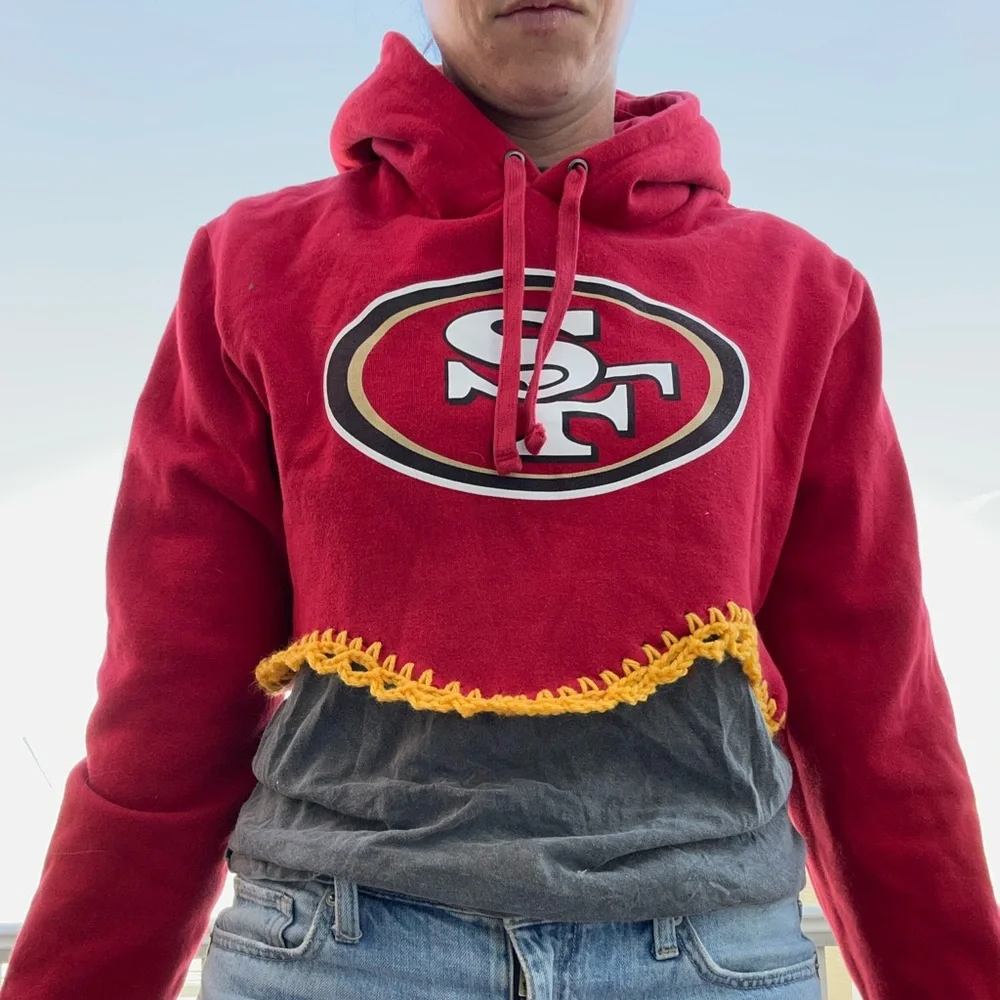 49ers‎ cropped hoodie