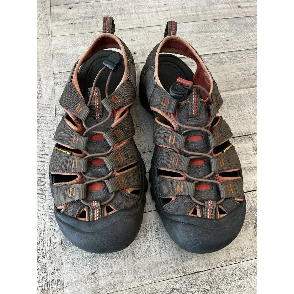 Keen Newport H2 Men's Sz 9.5 Casual Hiking Sandals Burnt Orange Gray‎