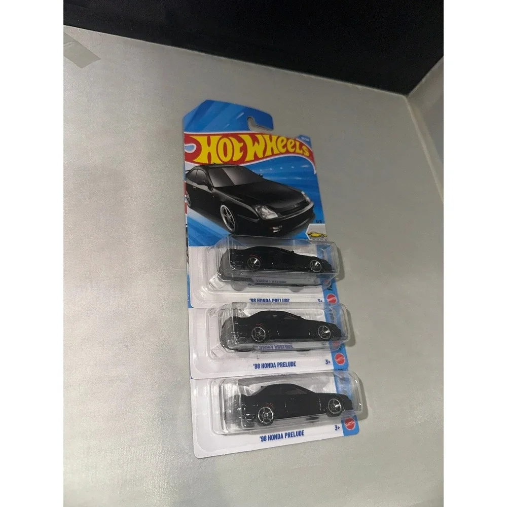 Hot Wheels 98‎ Honda Prelude Black Factory Fresh Lot of 3 Diecast Cars 138/250
